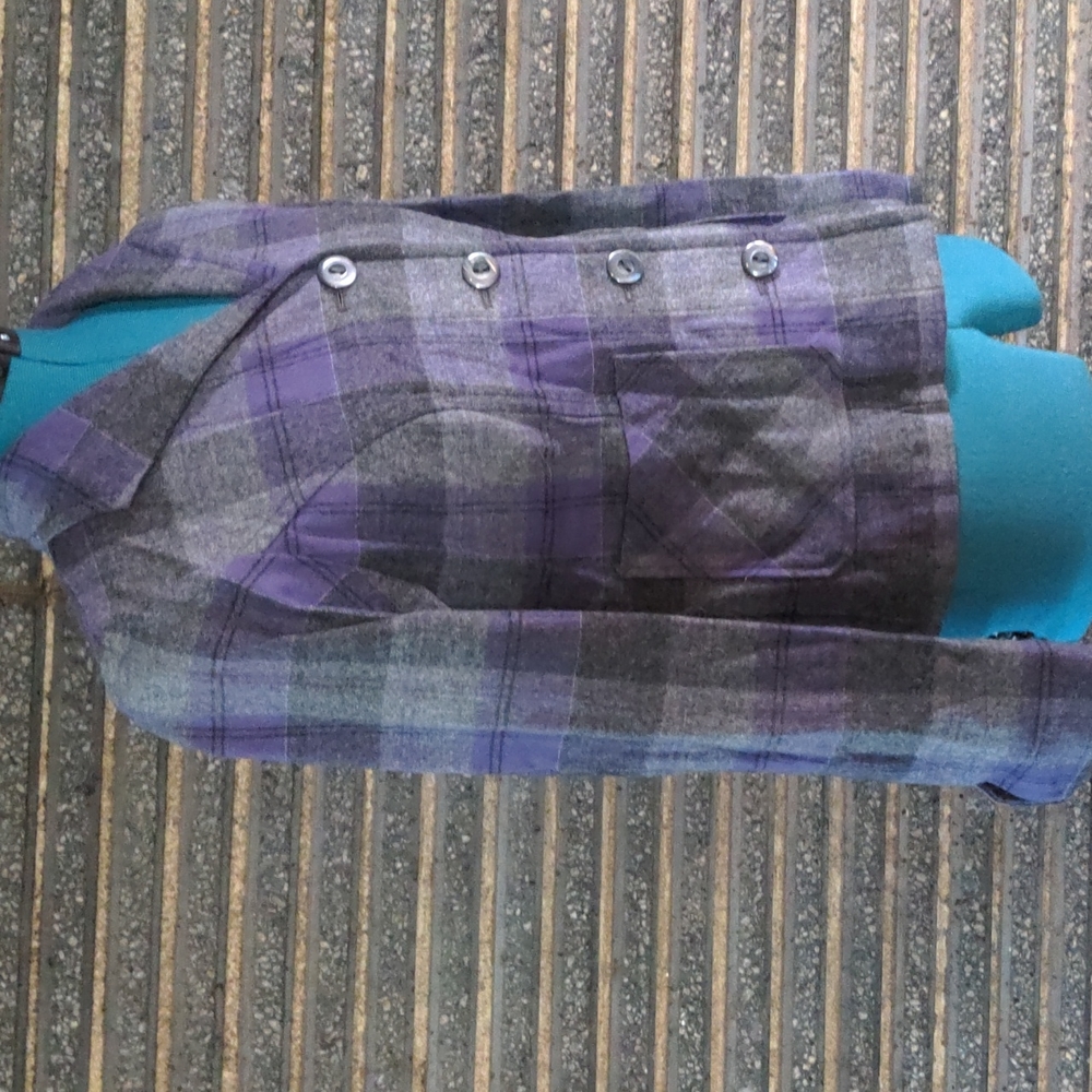 Pendleton Purple Gray Wool Blazer Button Jacket C… - image 2